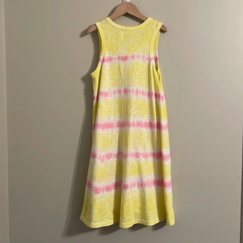 Adorable Gap Girls Sundress Dress Tie Dye Pink And Yellow Size Large L